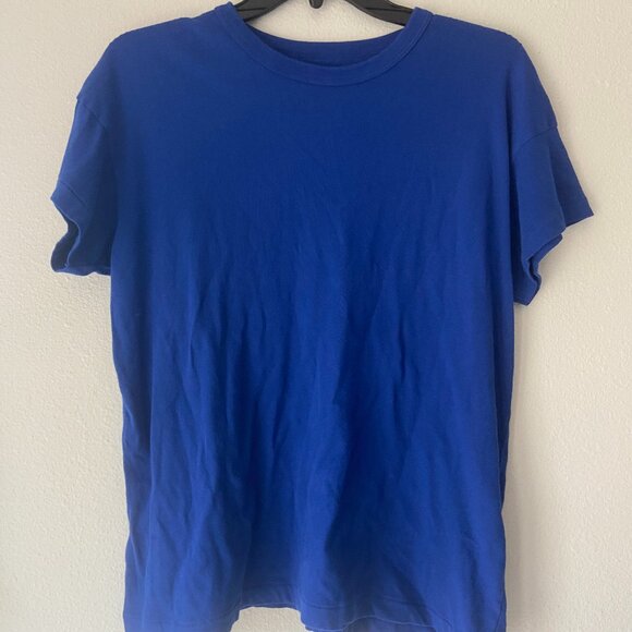 2 THE GREAT. BLUE AND WHITE TEES SZ 0 - Picture 2 of 5